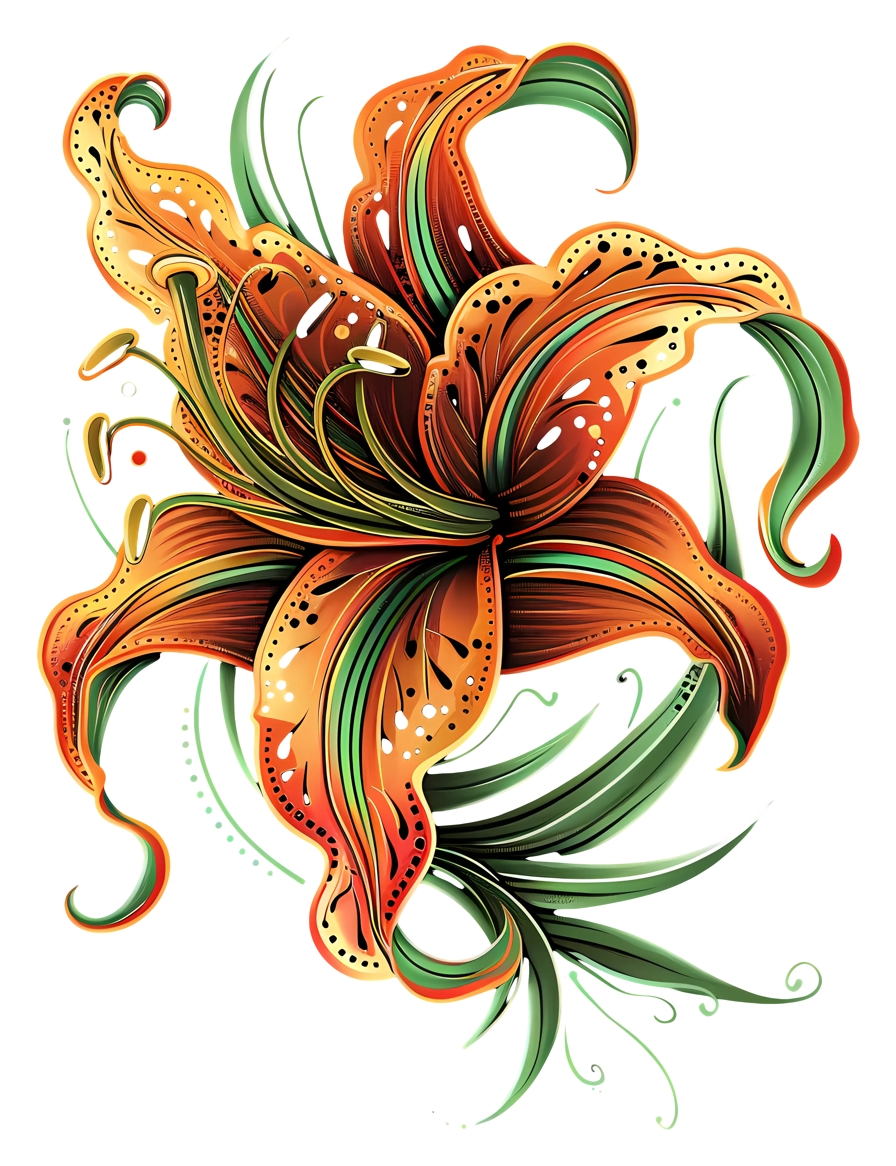 Vibrant Orange Lily