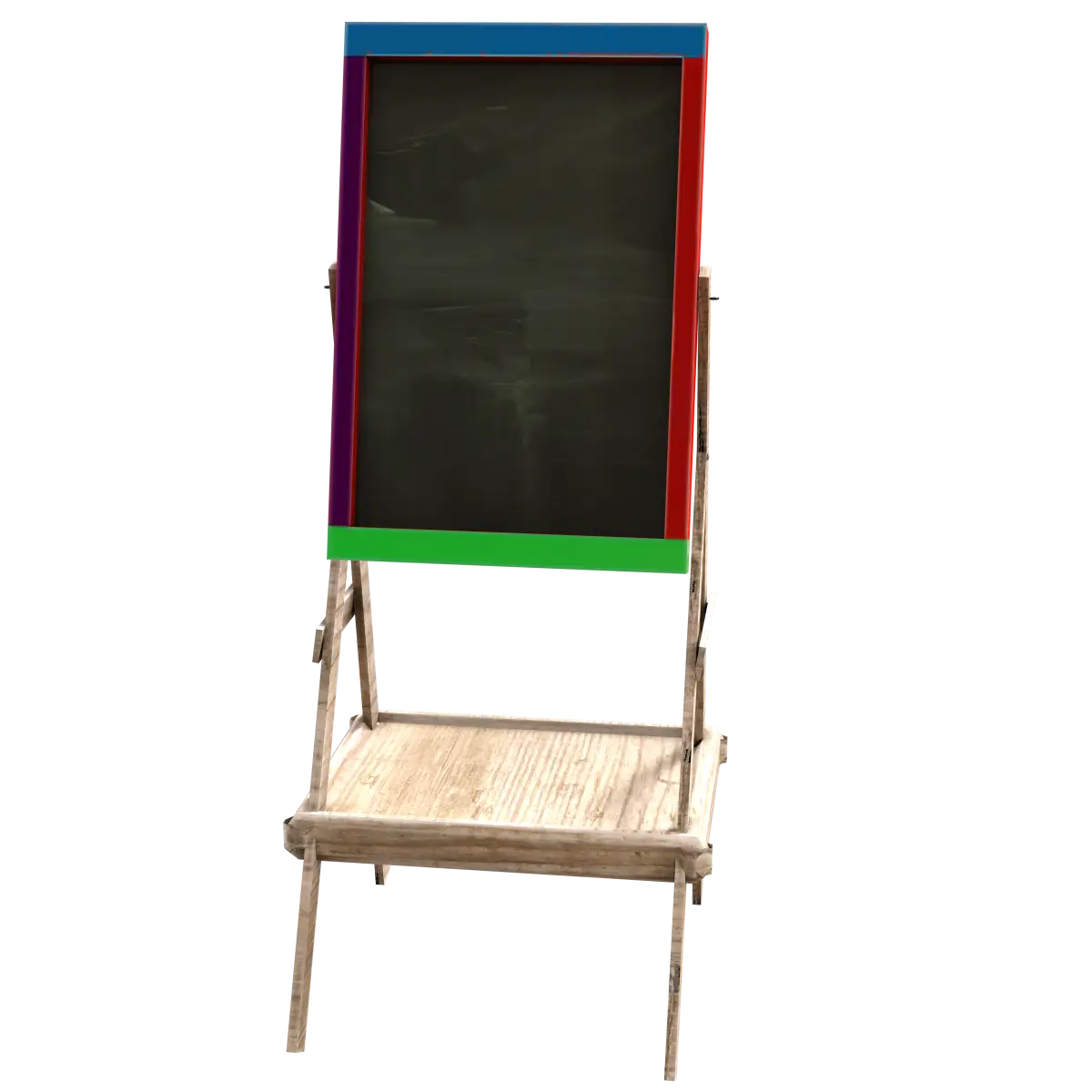 Colorful Chalkboard on Wooden Easel