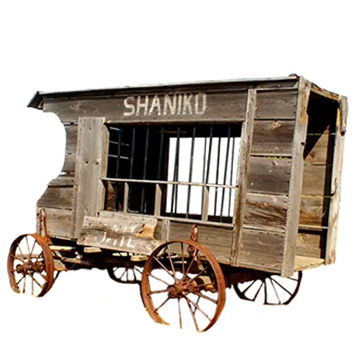 Old Wooden Jail Wagon