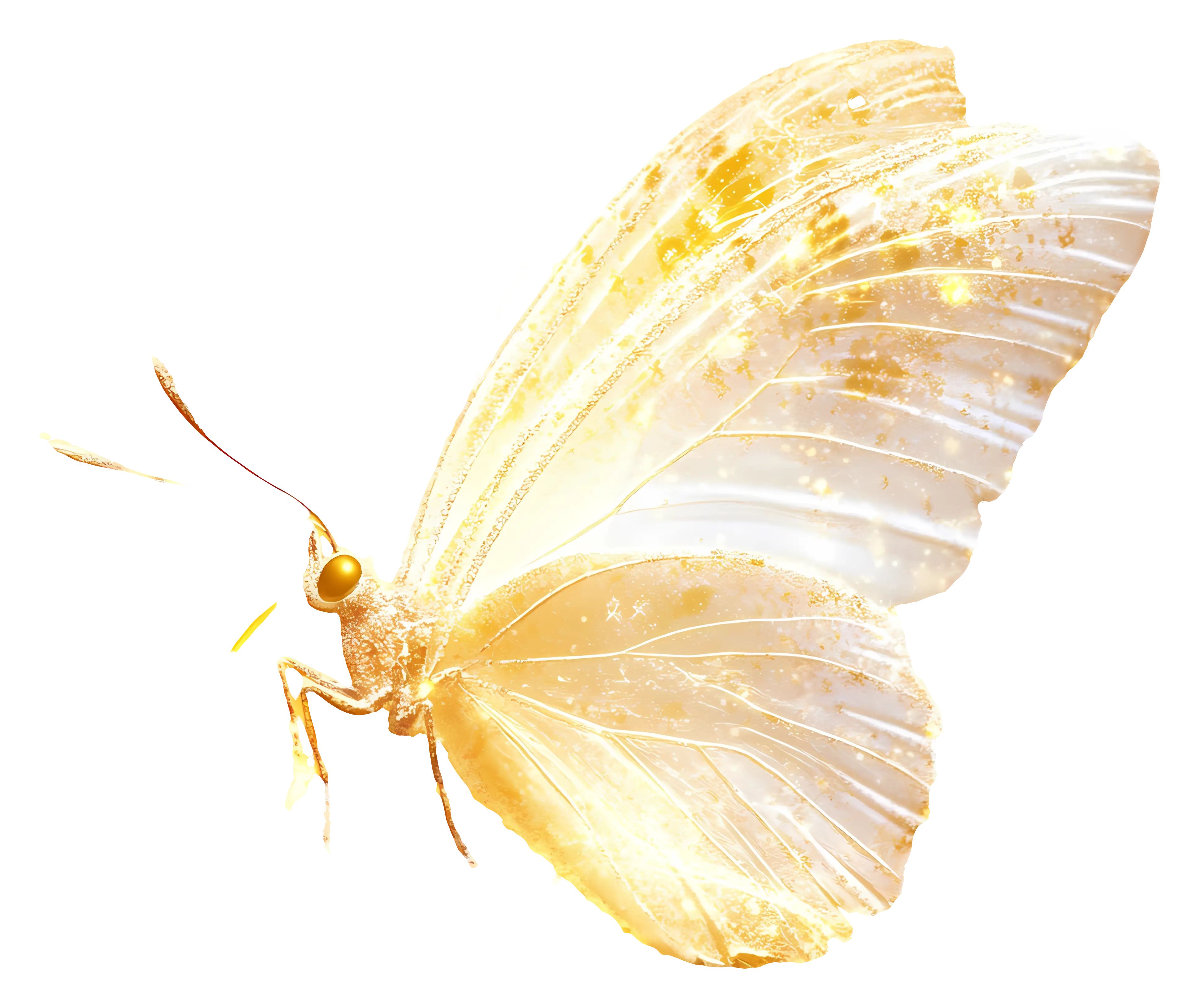 Golden Shimmering Butterfly