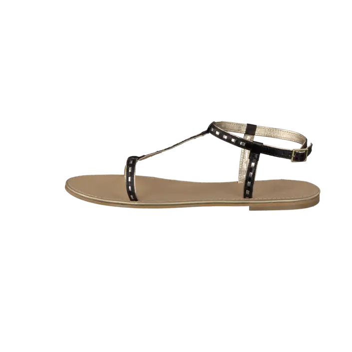 Black Strappy Sandal for Comfortable Summer Wear