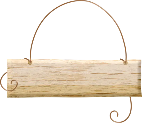 Blank Wooden Hanging Sign