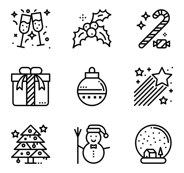Set of Christmas Icons