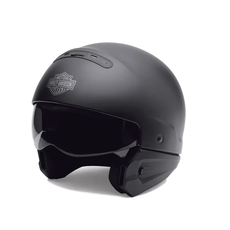 Black Motorcycle Helmet for Rider Safety