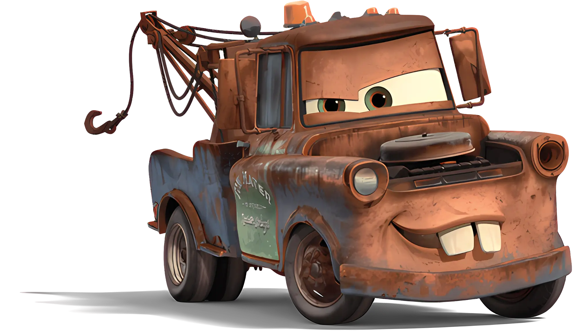 Smiling Rusty Tow Truck