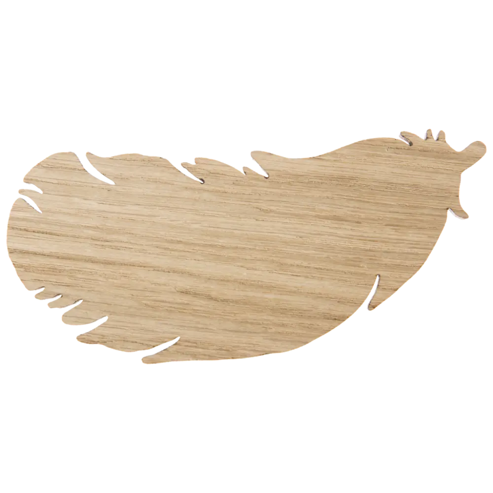 Wooden Feather Cutout