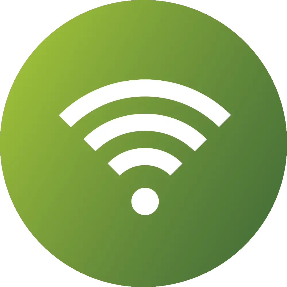 Green Wi-Fi Connectivity Icon