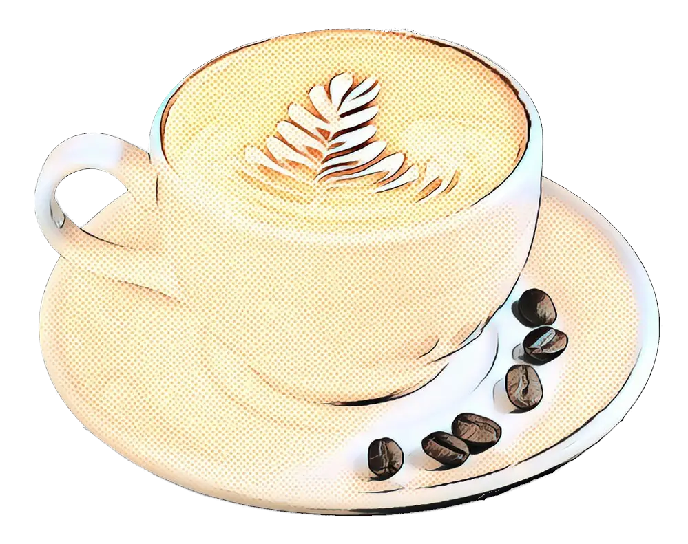 Artistic Cup of Coffee Illustration