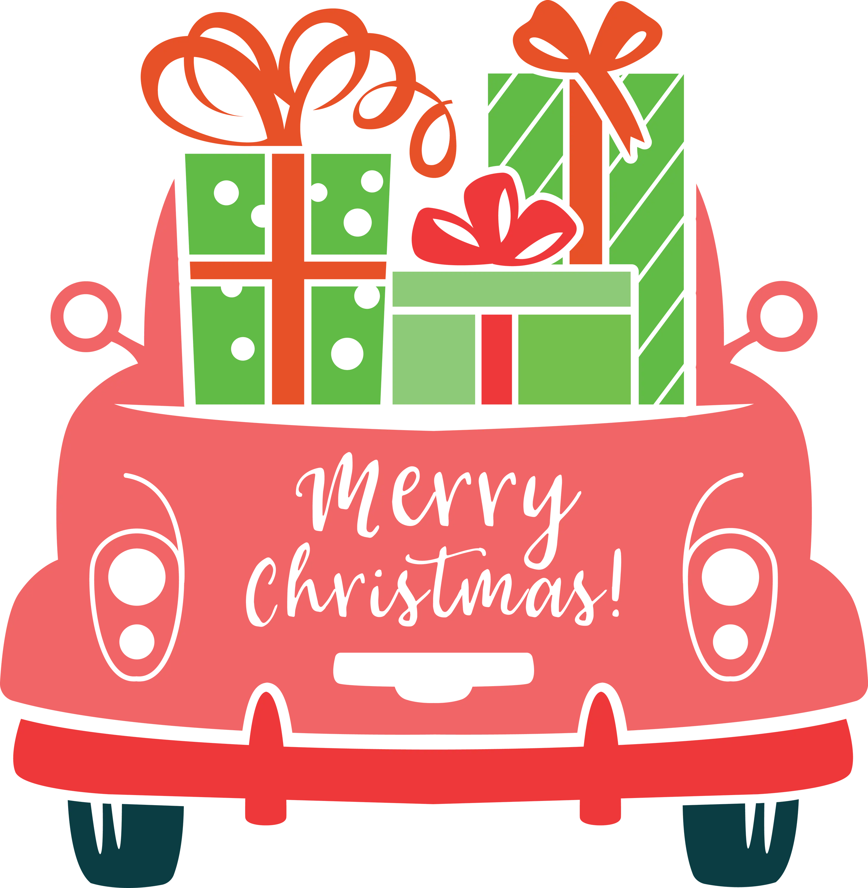 Christmas Car with Presents