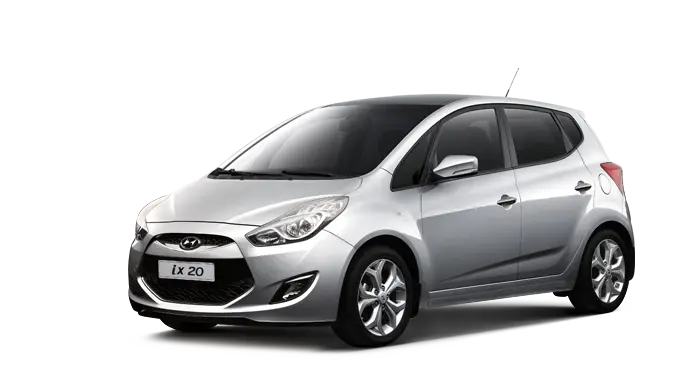 Sleek Silver Compact Hatchback Car