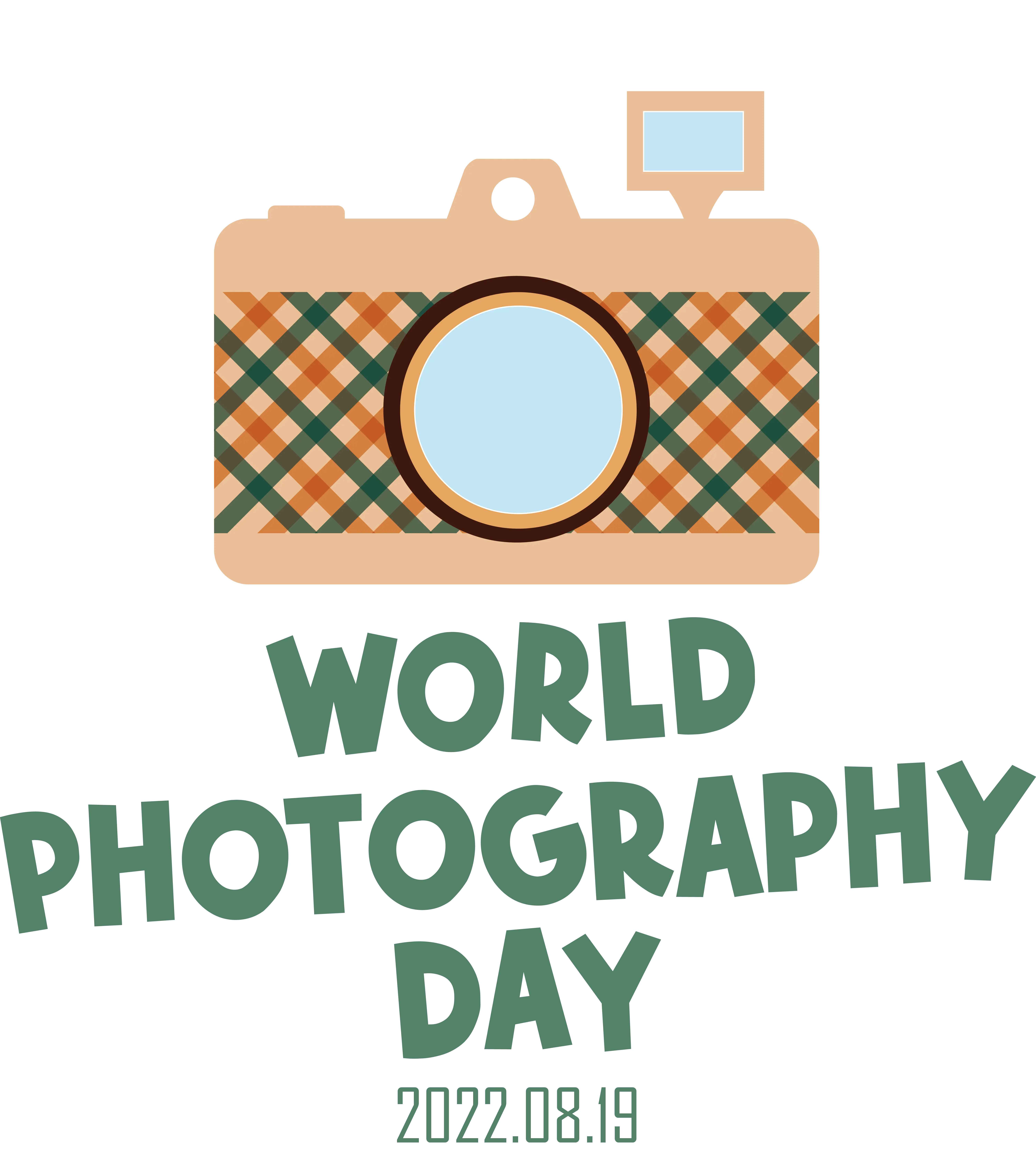 Camera Icon for World Photography Day Celebration