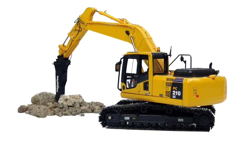 Yellow Excavator Machine