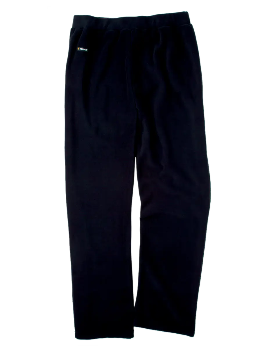 Black Fleece Pants for Winter