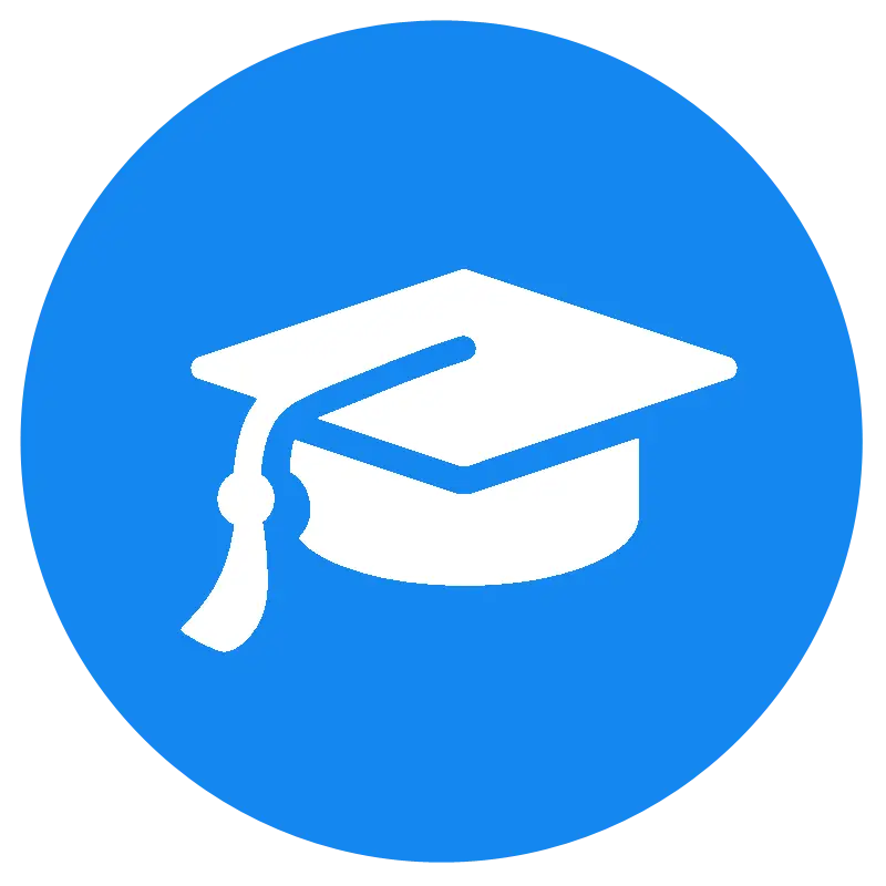 Graduation Cap Icon for Education Concept