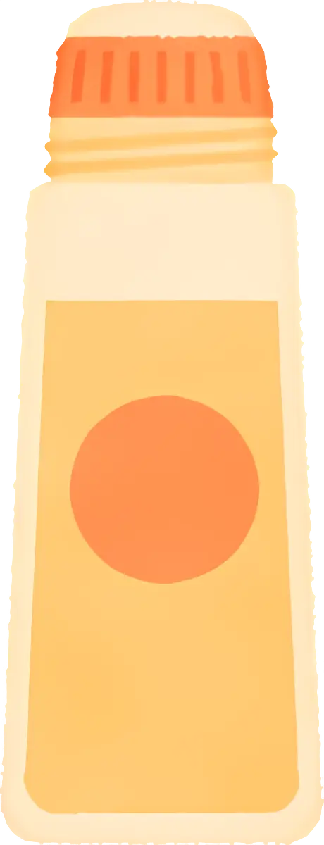 Simple Orange Bottle with Orange Cap Design