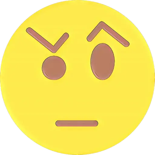 Yellow Confused Emoji Icon