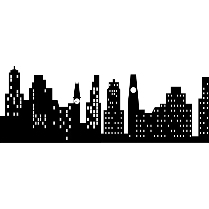 City Skyline Silhouette Design