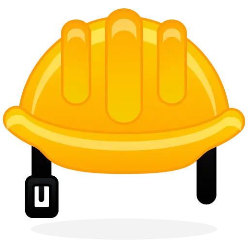 Yellow Construction Helmet for Safety
