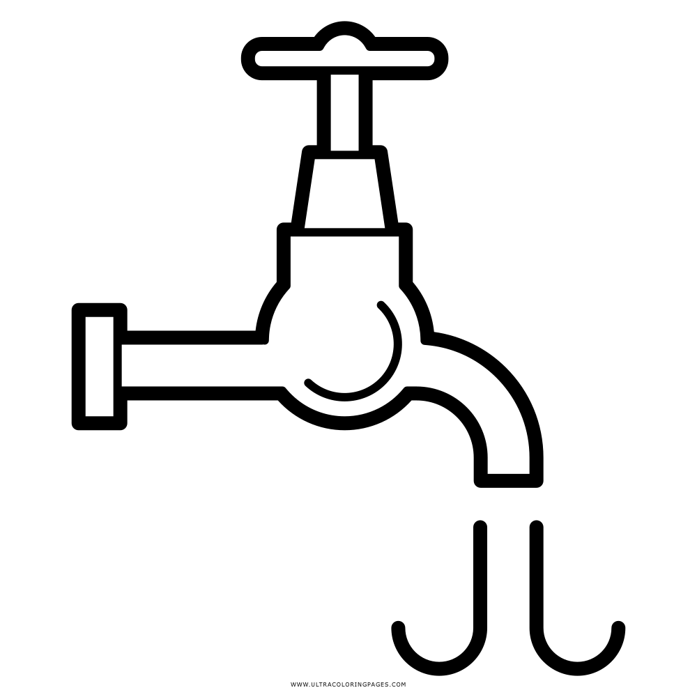 Water Tap Line Icon