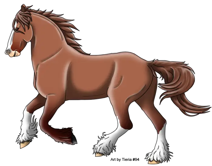 Brown Horse Artistic Illustration