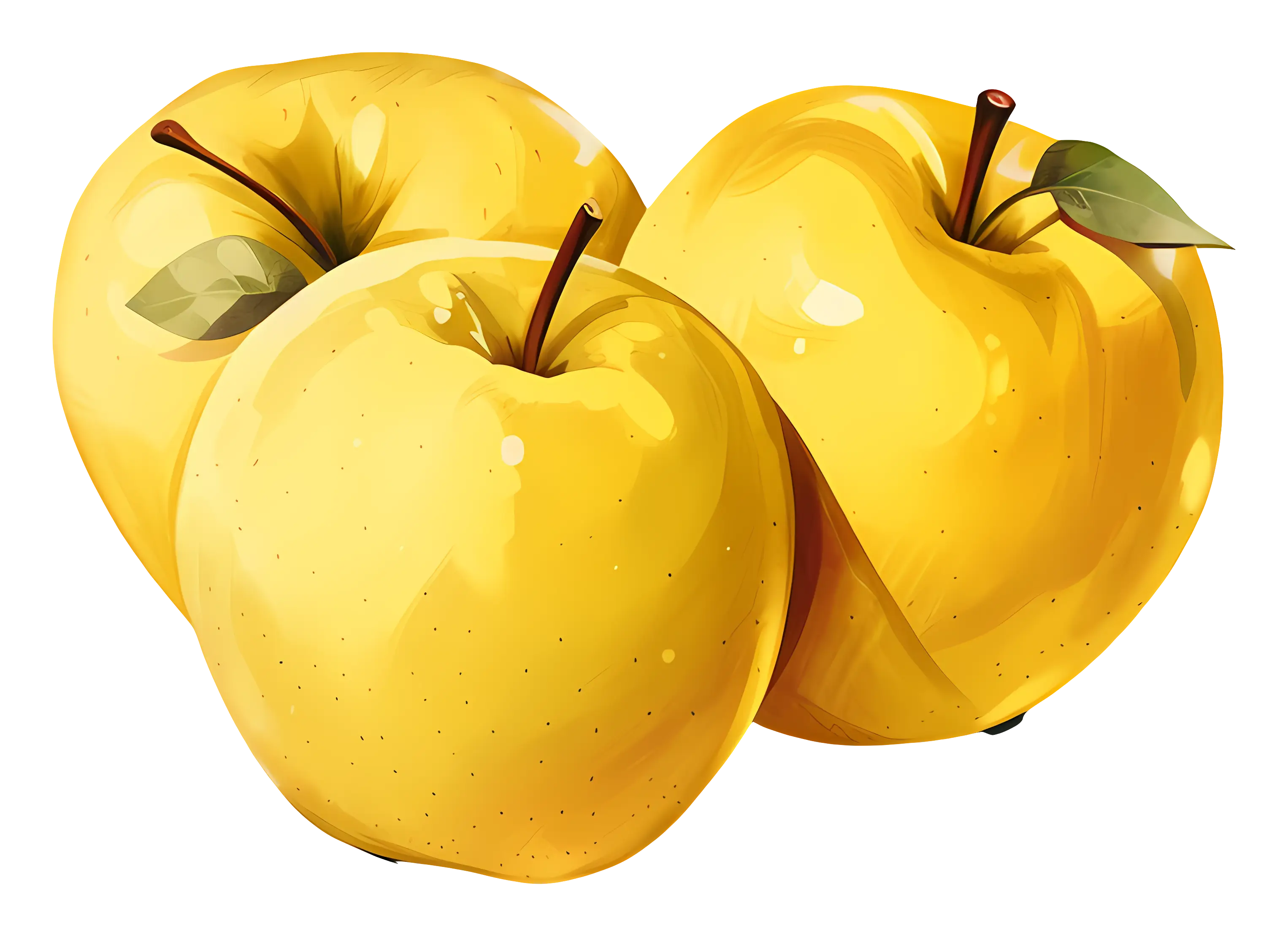 Fresh Yellow Apples