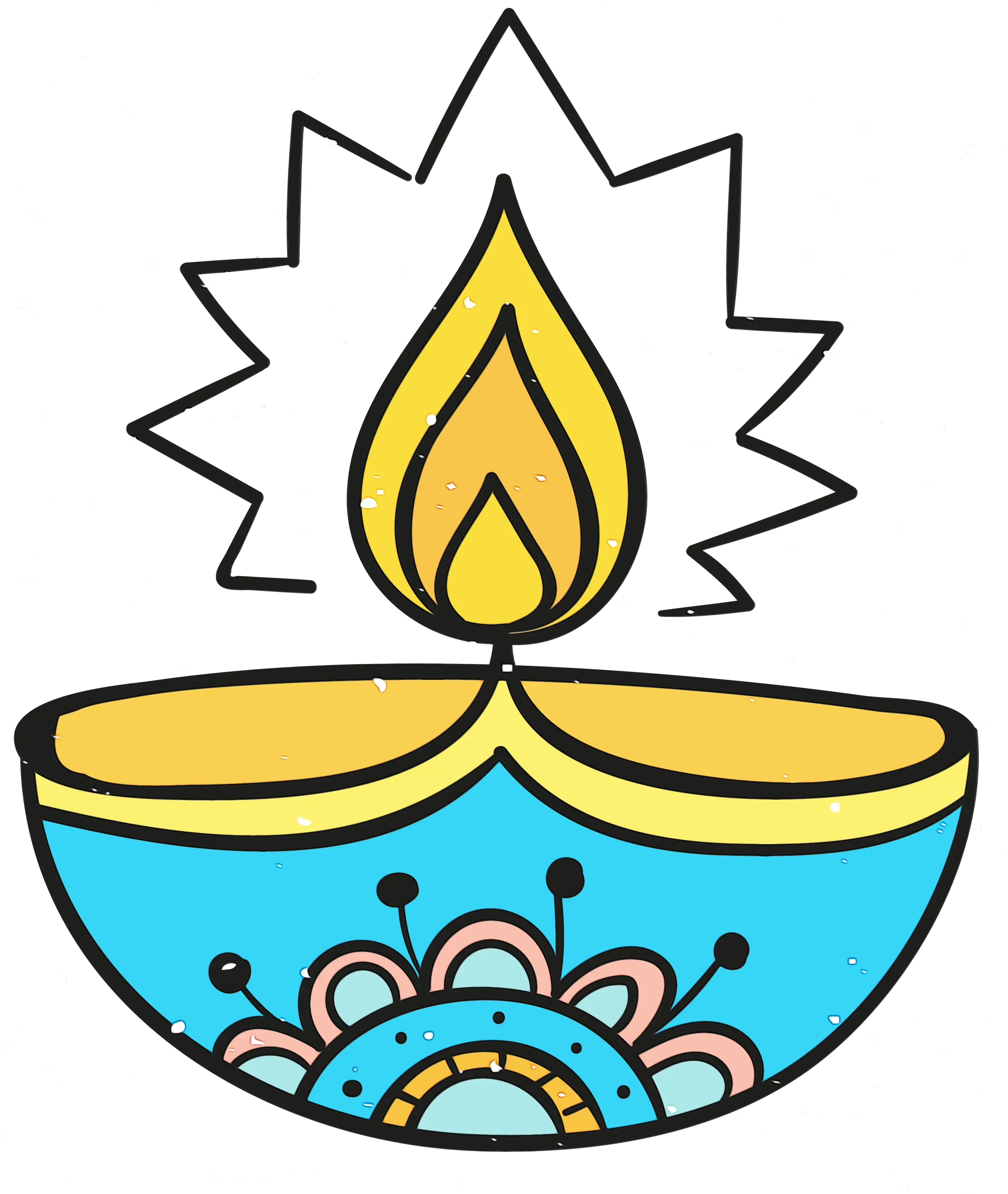 Decorative Diya Lamp for Diwali