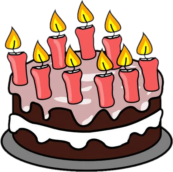 Birthday Cake with Candles for Celebration