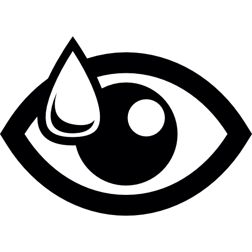 Eye with Tear Symbol