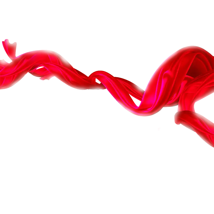 Abstract Red Ribbon Swirl