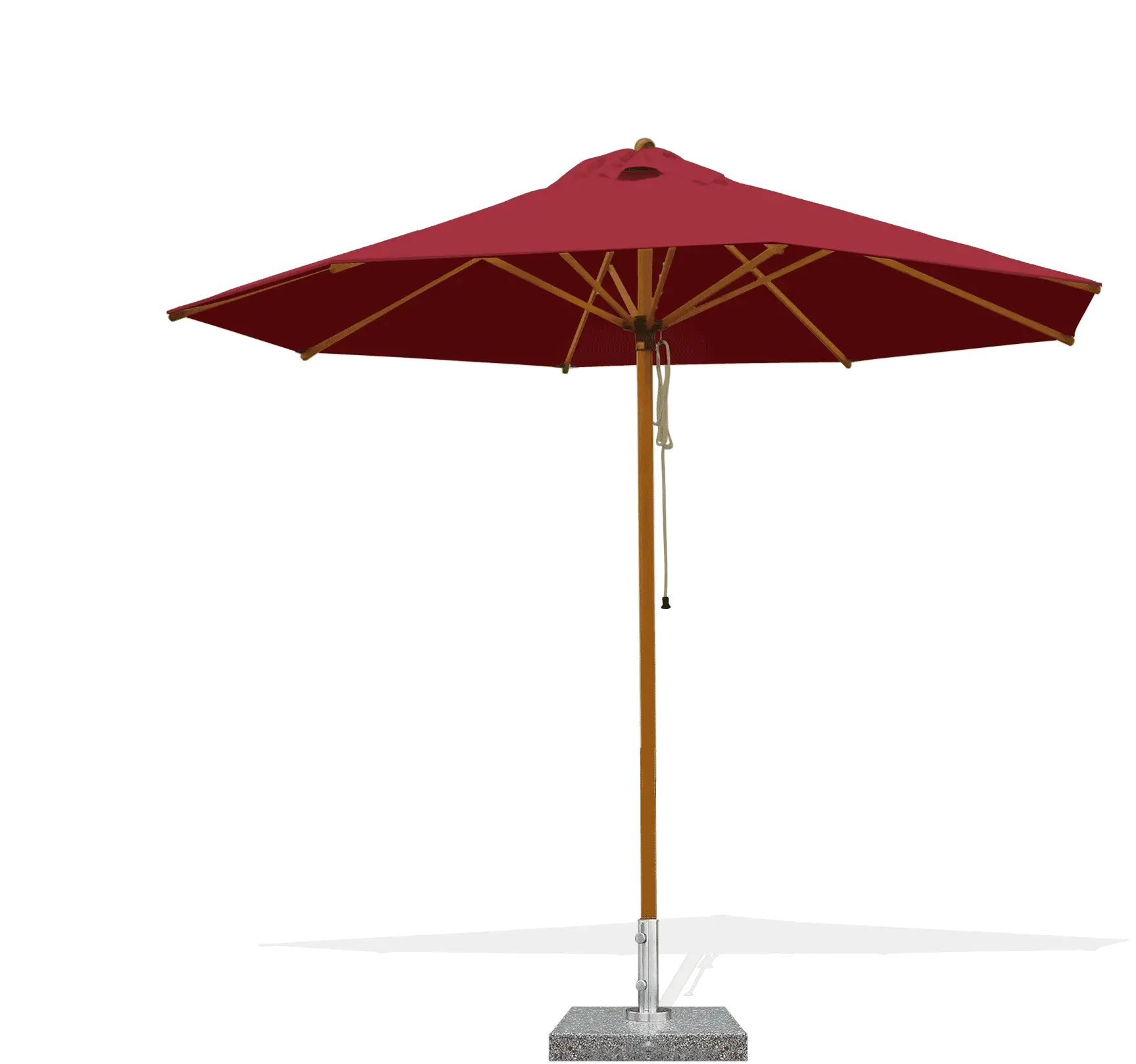 Red Patio Umbrella for Outdoor Leisure