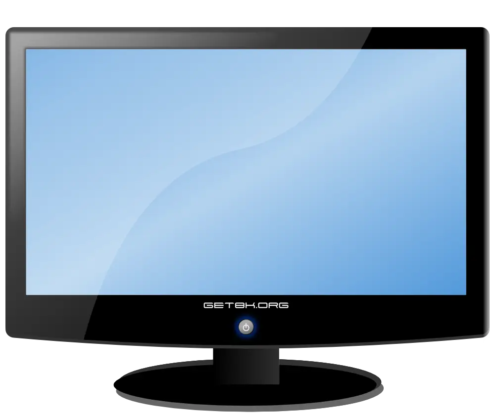 Modern Flat Screen Monitor with Black Frame