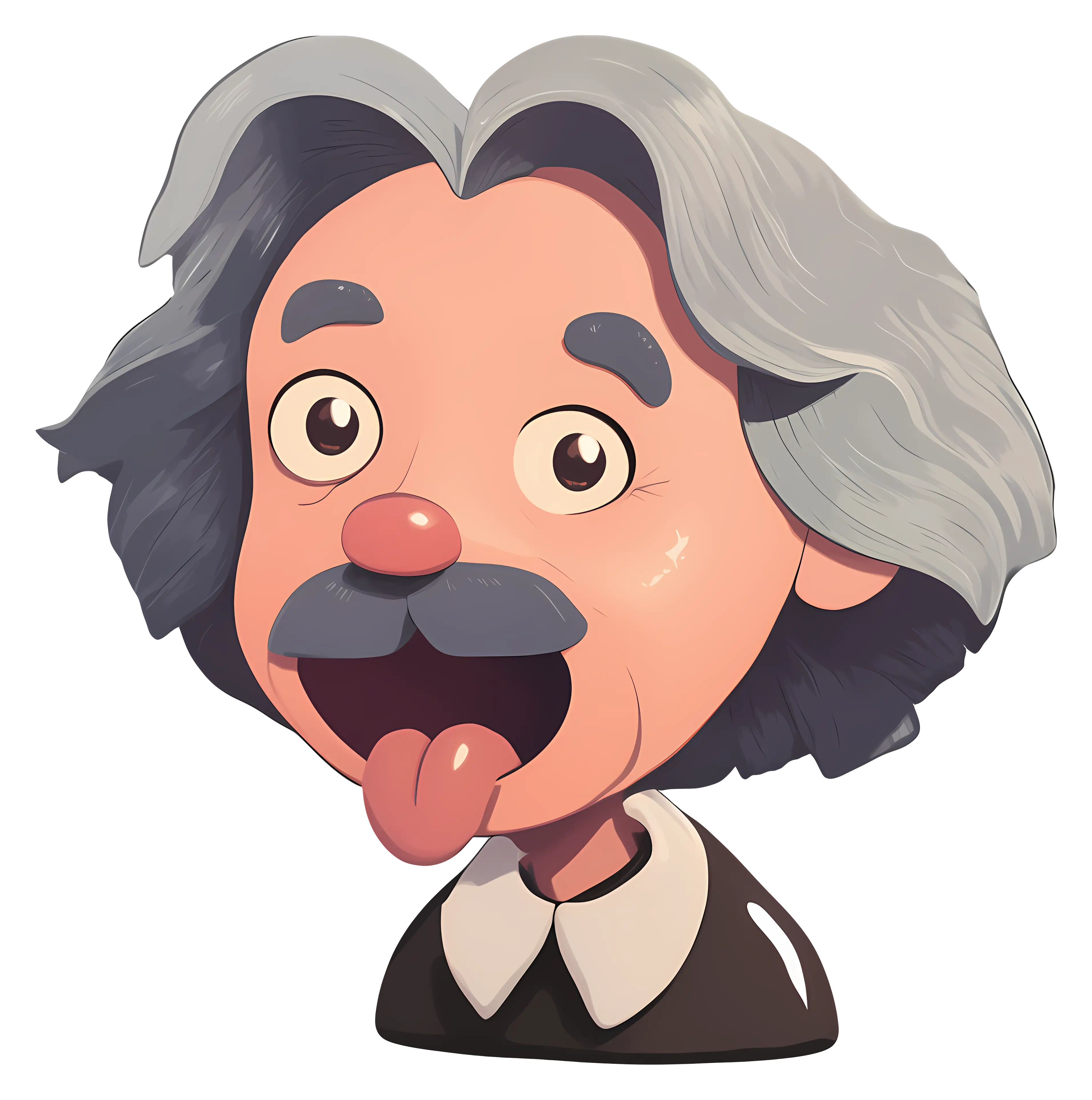 Funny Cartoon Scientist Character