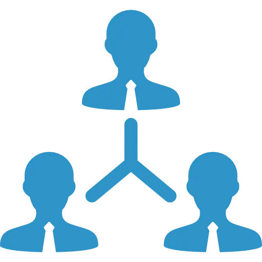 Hierarchical Team Structure Icon