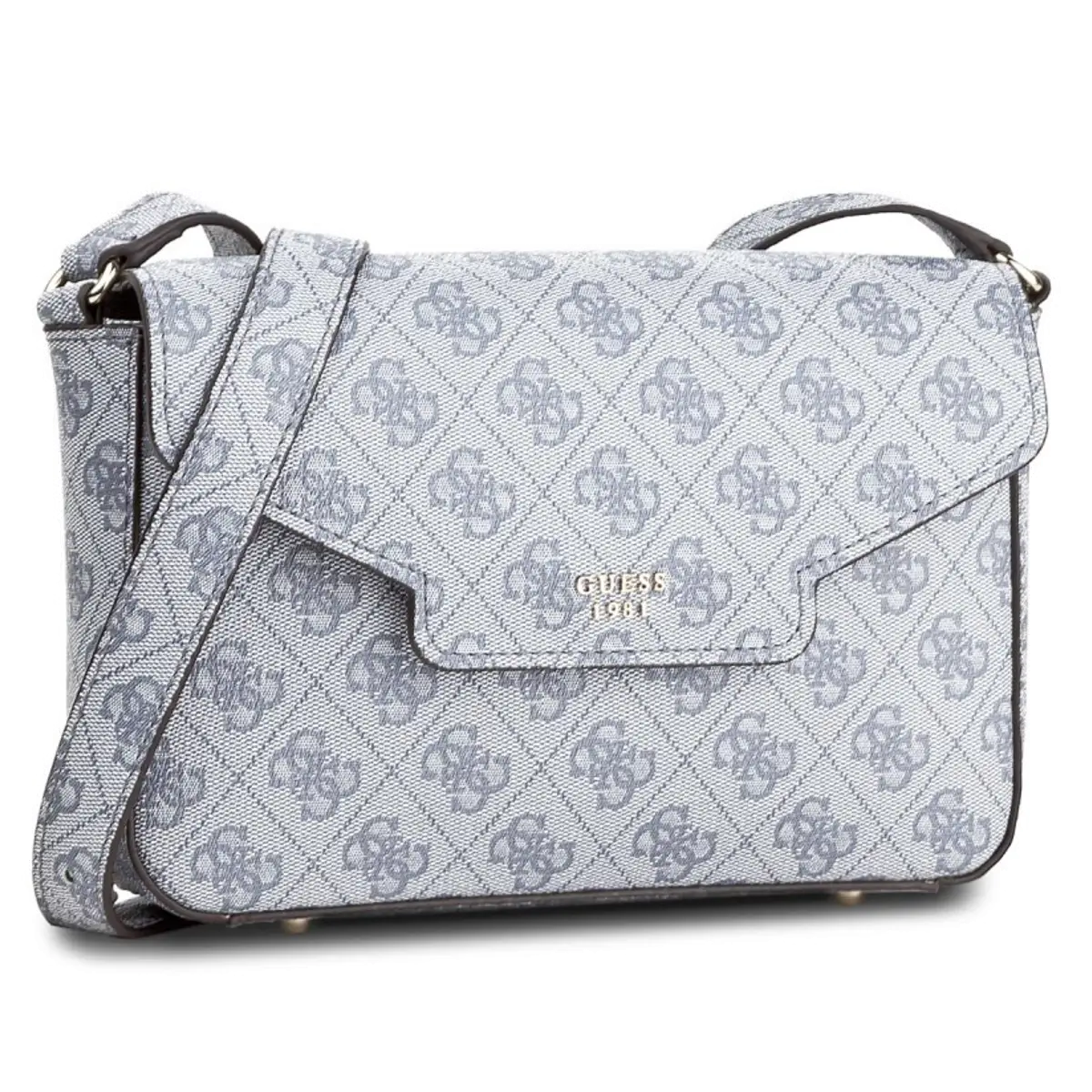 Stylish Gray Patterned Handbag