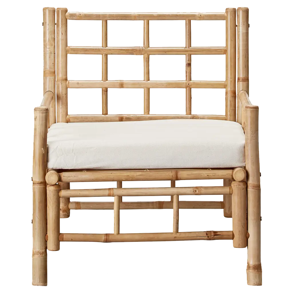 Bamboo Chair with Cushion