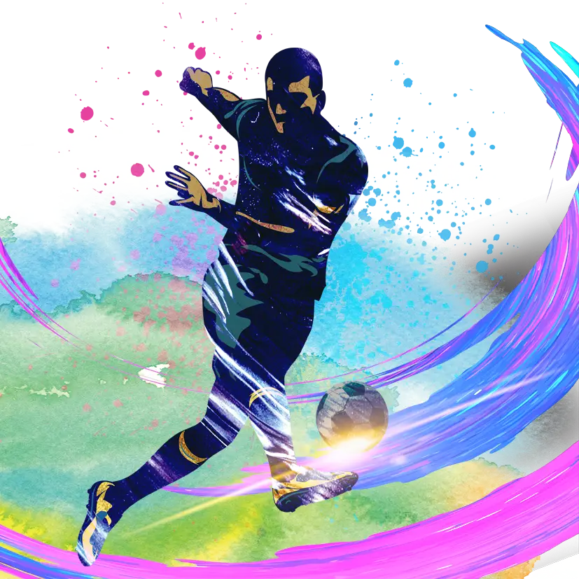 Dynamic Soccer Player in Action