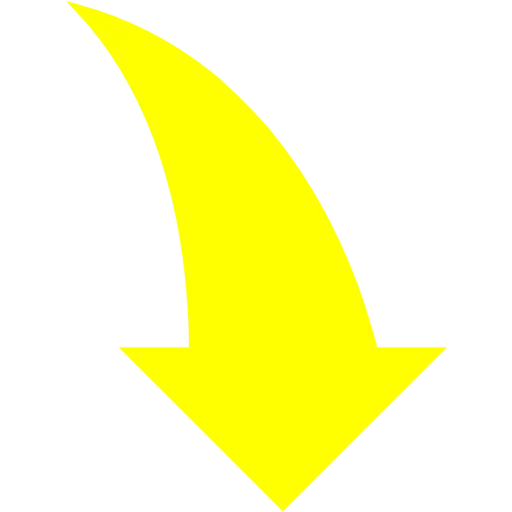 Yellow Arrow Icon for Direction