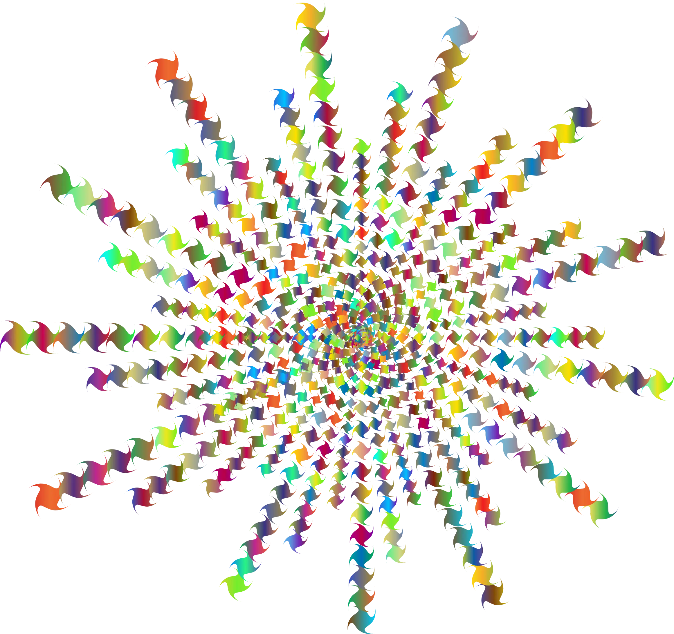 Colorful Abstract Spiral Artwork
