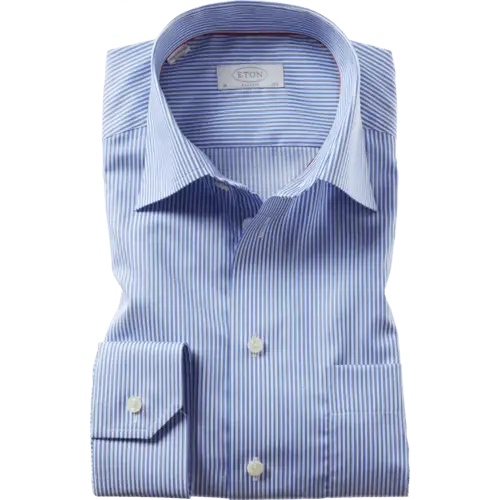 Blue Striped Shirt for Formal Wear