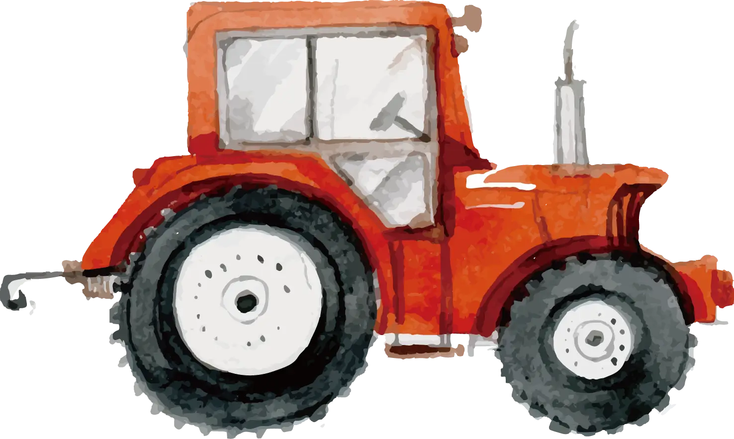 Red Tractor for Farming