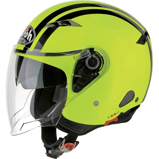 Bright Yellow Motorcycle Helmet