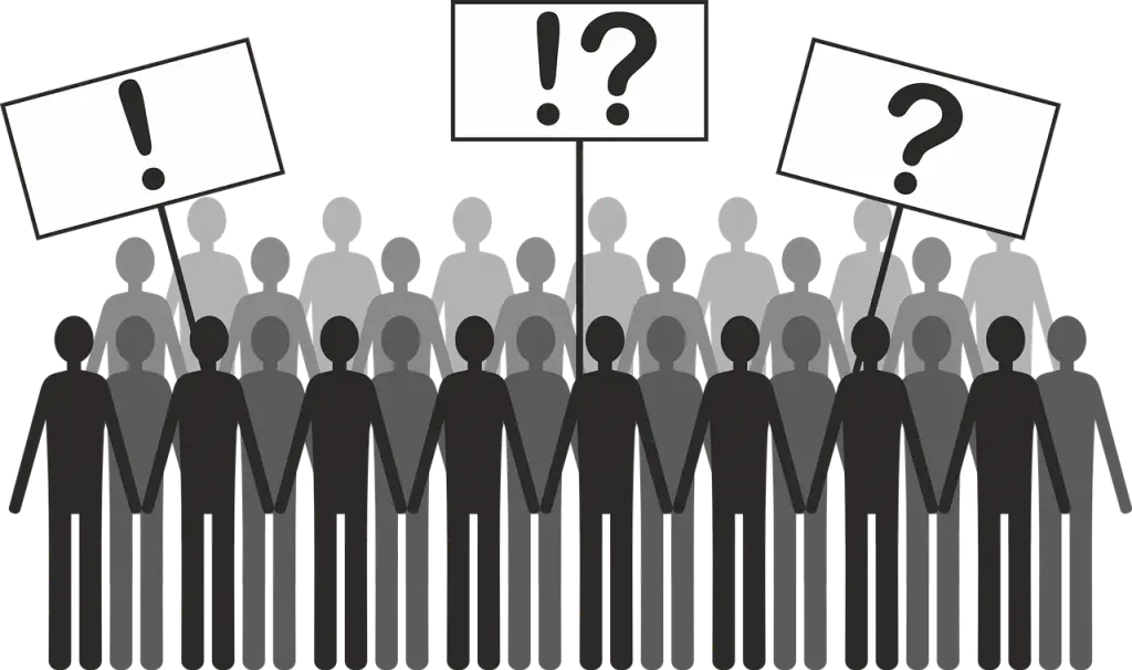 Group Protest Illustration with Signs