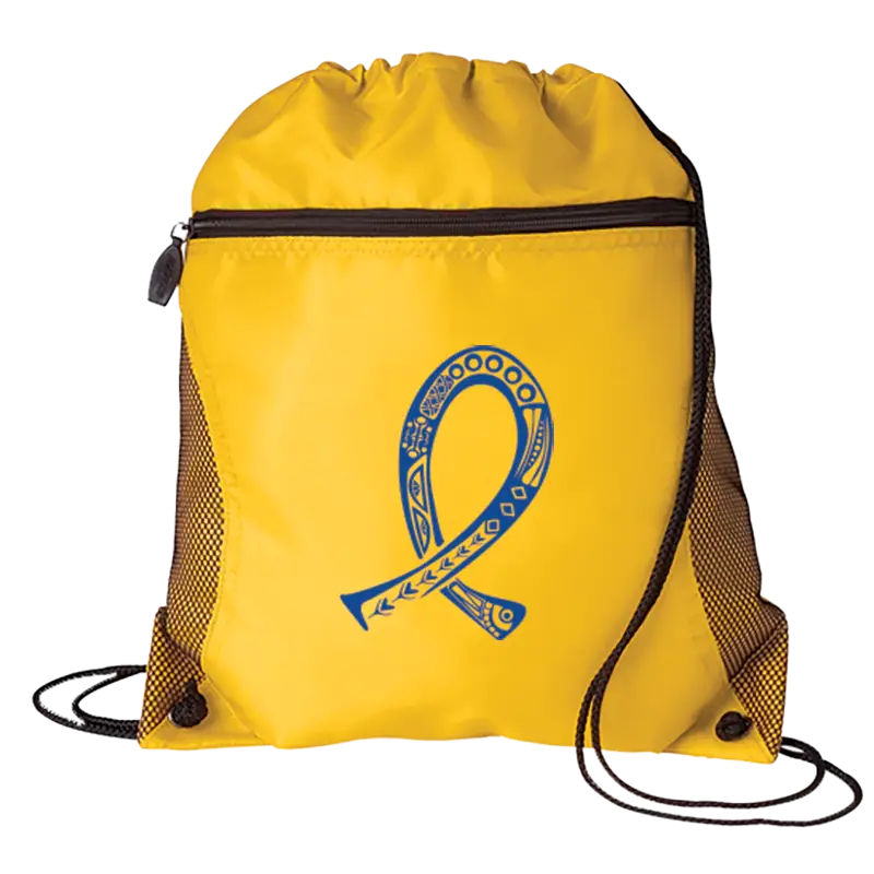Yellow Drawstring Backpack
