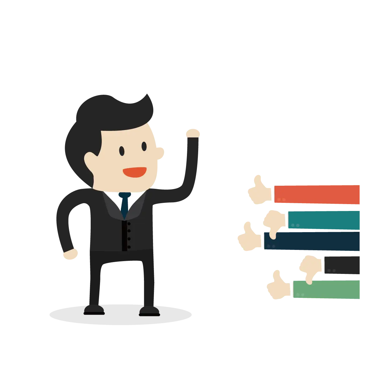 Businessman Giving Thumbs Up