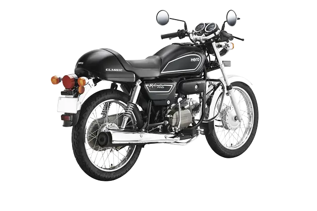 Black Motorcycle in Classic Design