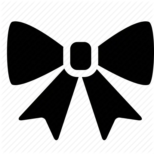 Black Bow Tie Icon