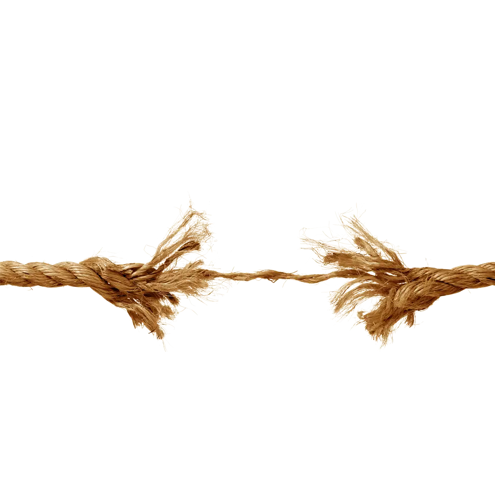Frayed Rope Under Tension