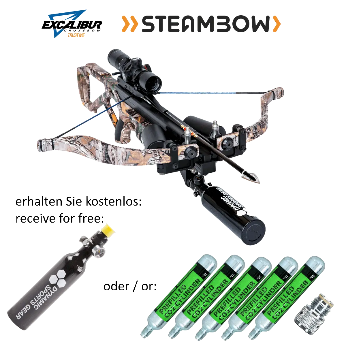 Excalibur Steambow Crossbow with Accessories