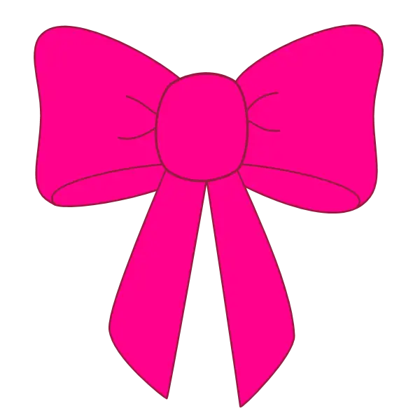 Pink Decorative Bow Illustration