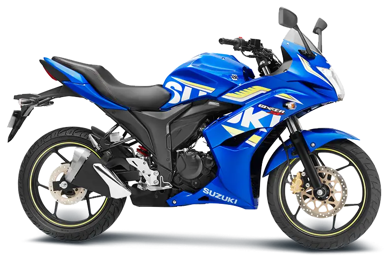 Blue Sports Motorcycle with Stylish Design